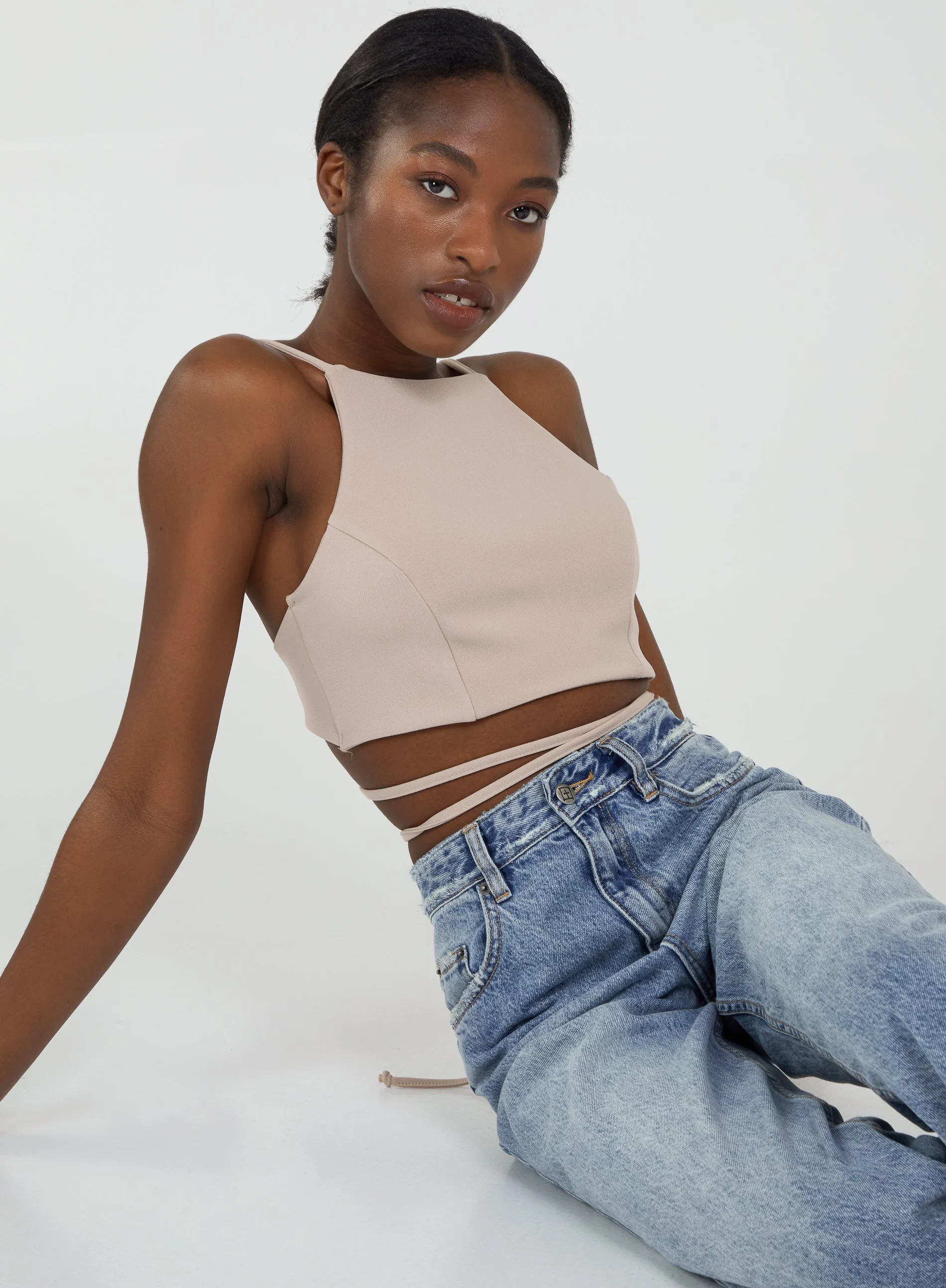 Tie Back Crop Top