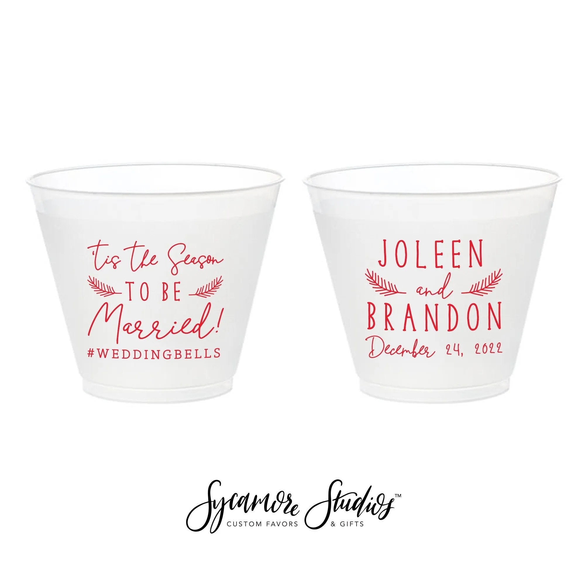 Tis The Season - 9oz Frosted Unbreakable Plastic Cup #198