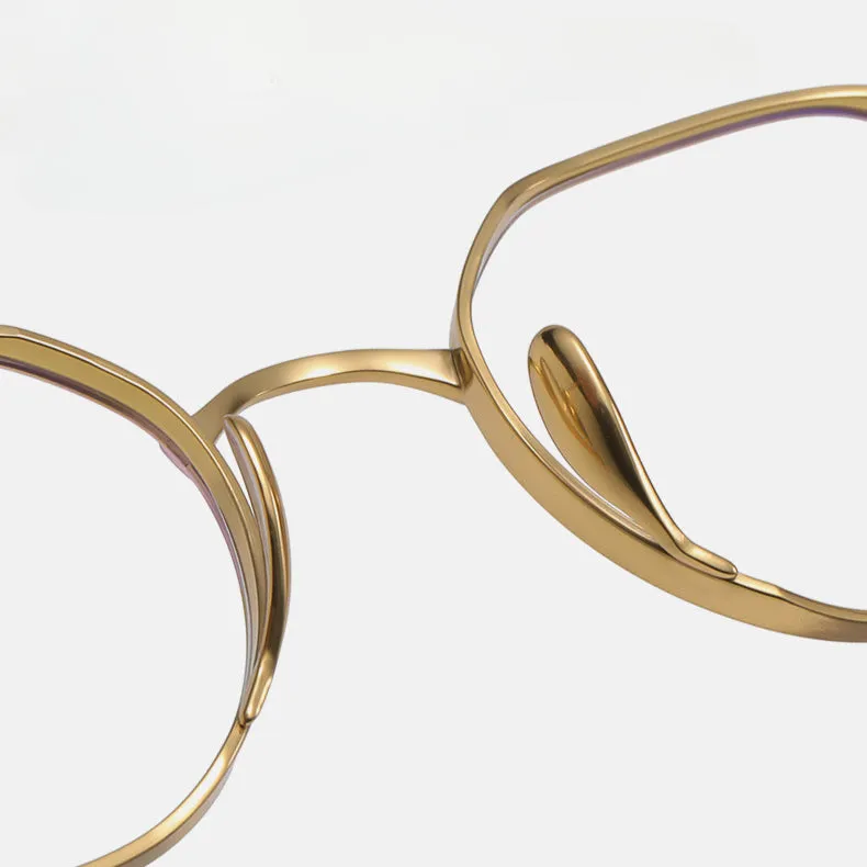 Titanium Geometric glasses Frame  KMN-9916