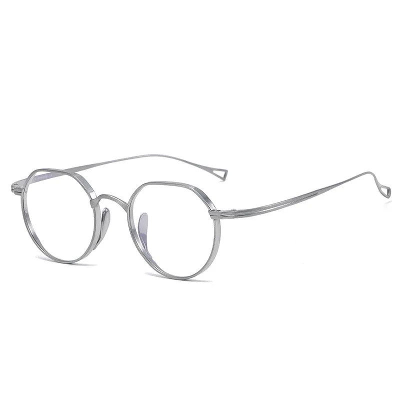 Titanium Geometric glasses Frame  KMN-9916