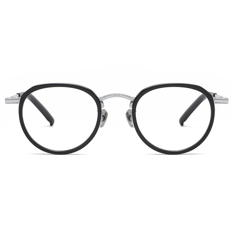 Titanium Vintage Oval Eyeglasses Frames M43