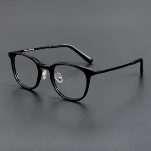 Titanium Vintage Round Eyeglasses Frames  2A53
