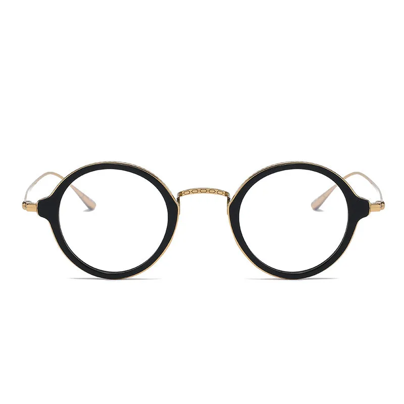 Titanium Vintage Round Eyeglasses Frames KMN1110 KMN1111