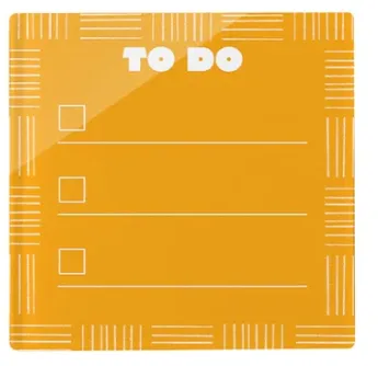 To-Do Neon Tile - Orange