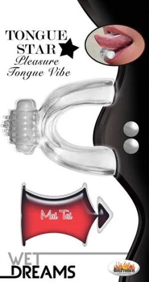 Tongue Star Tongue Vibe - Clear with 10 ml Liquor Lube