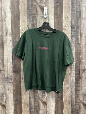 Top Short Sleeve By Urban Outfitters In Green, Size: L