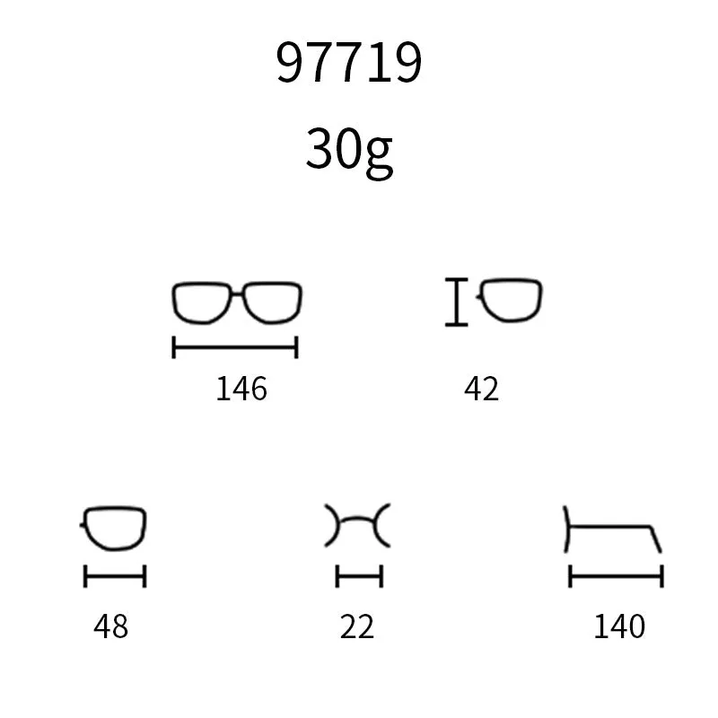 TR90 Cat Eye Glasses Frames 97719