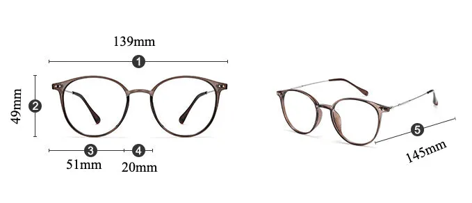 TR90 Round Glasses Frames BZ9531