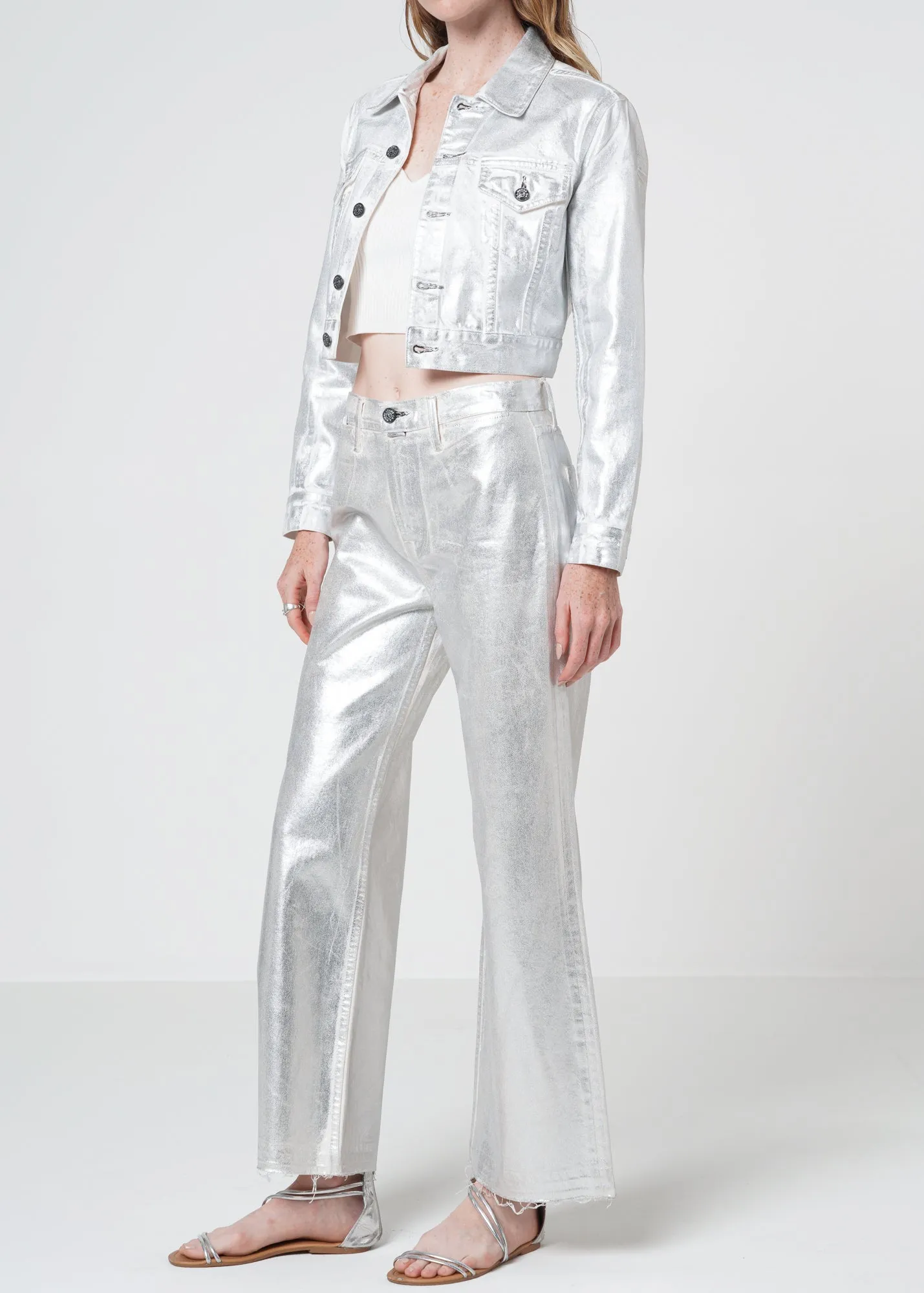 Tracee Cropped Denim Jacket