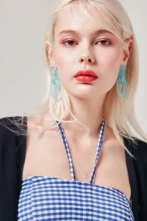 Translucent Link Chain Earrings
