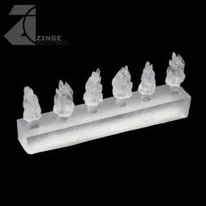 Transparent Flames - Set of 6 Thick Flames