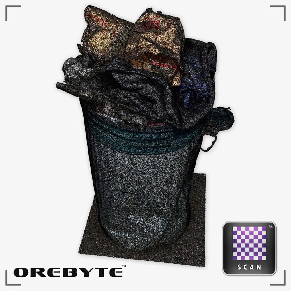 Trash Can Metal Full 02