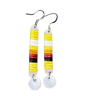 TRC Quill & Mini Abalone Earrings
