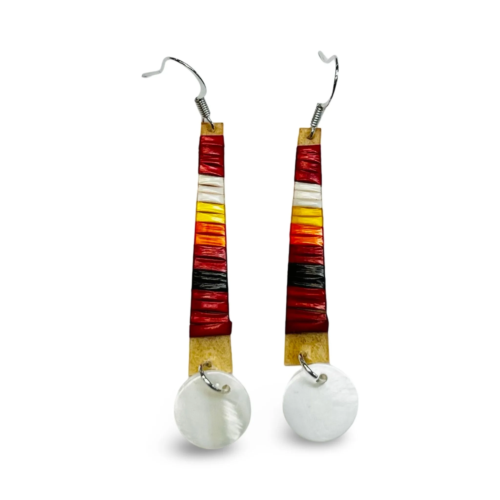 TRC Quill & Mini Abalone Earrings