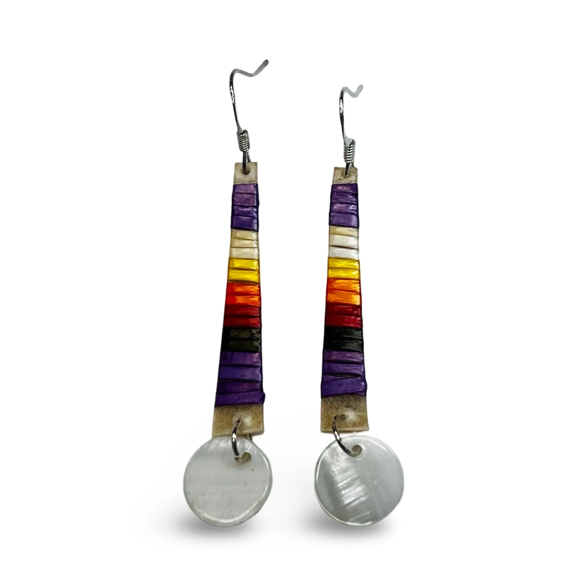TRC Quill & Mini Abalone Earrings
