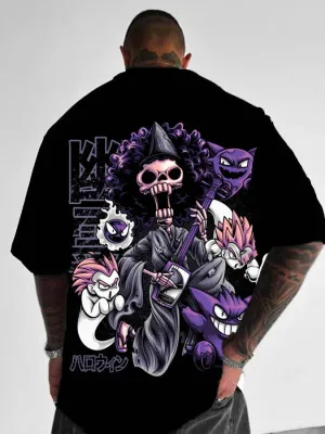 Trend Fashionable Anime Print T-shirt