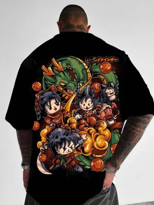 Trend Fashionable Anime Print T-shirt