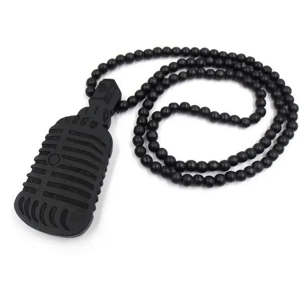 Trendy Wooden Necklace with Wooden  Pendant