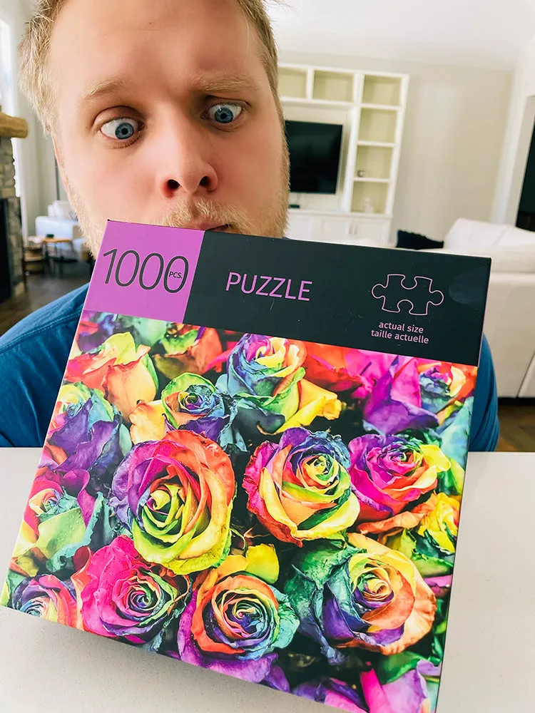 Tye Dye Rose Puzzle