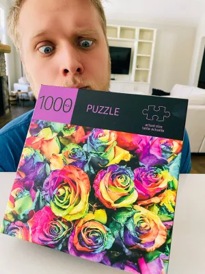 Tye Dye Rose Puzzle