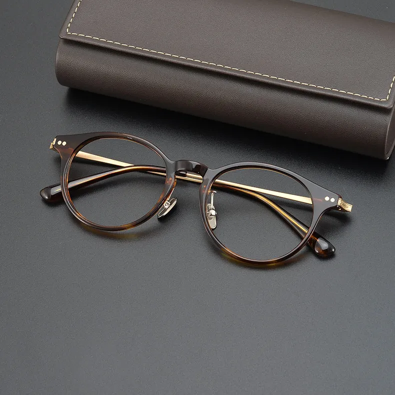 Tylor Titanium Round Glasses Frame