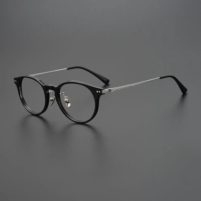 Tylor Titanium Round Glasses Frame