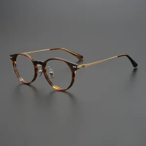 Tylor Titanium Round Glasses Frame