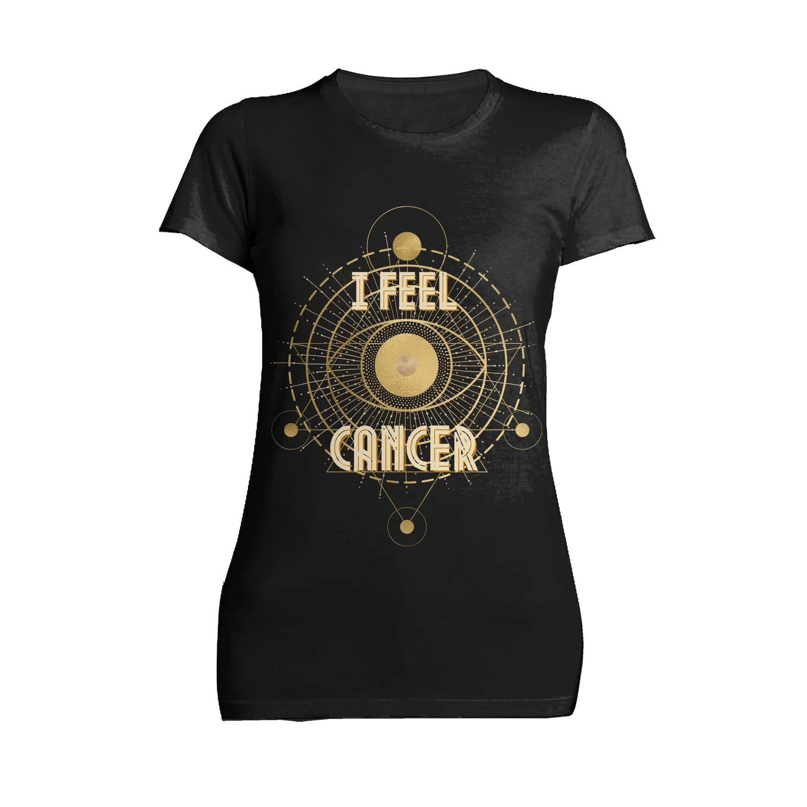 UA Supreme Star Sign Cancer Eye Women's T-shirt (Black)