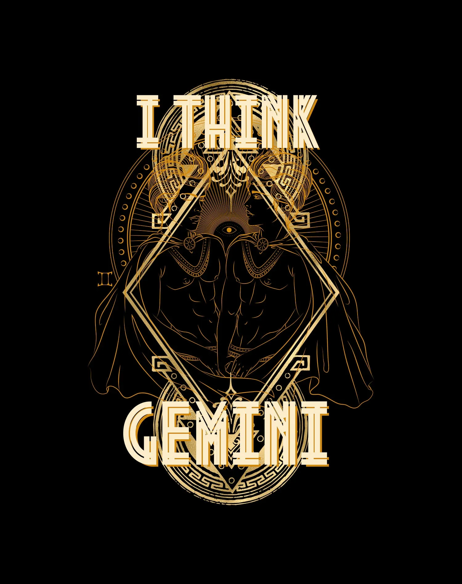 UA Supreme Star Sign Gemini Women's T-shirt (Black)