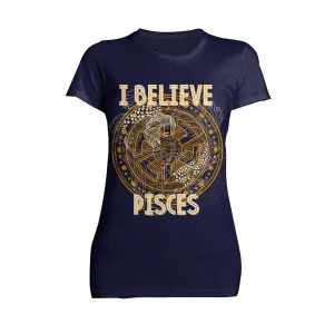 UA Supreme Star Sign Pisces Disk Women's T-shirt (Navy)