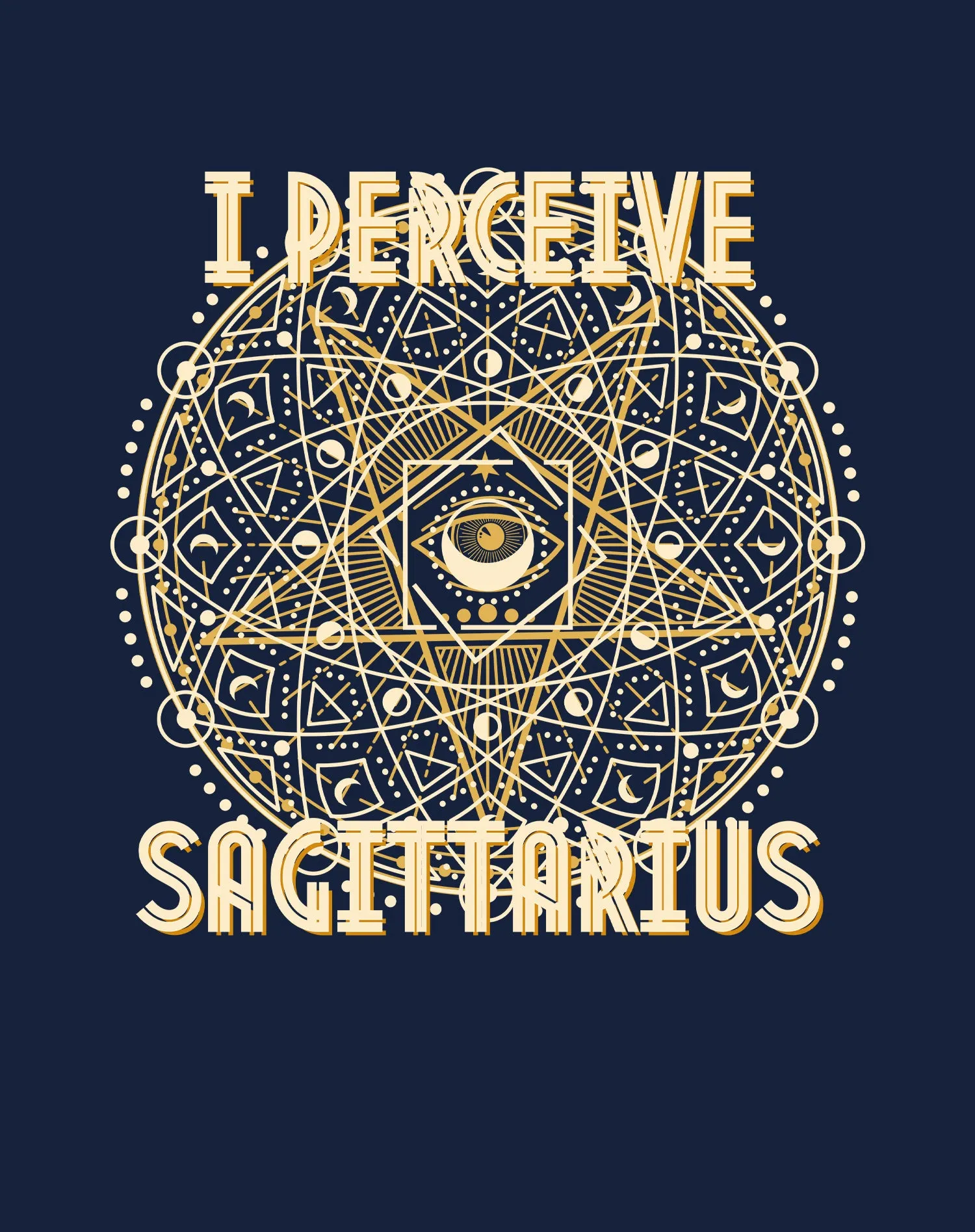 UA Supreme Star Sign Sagittarius Star Women's T-shirt (Navy)