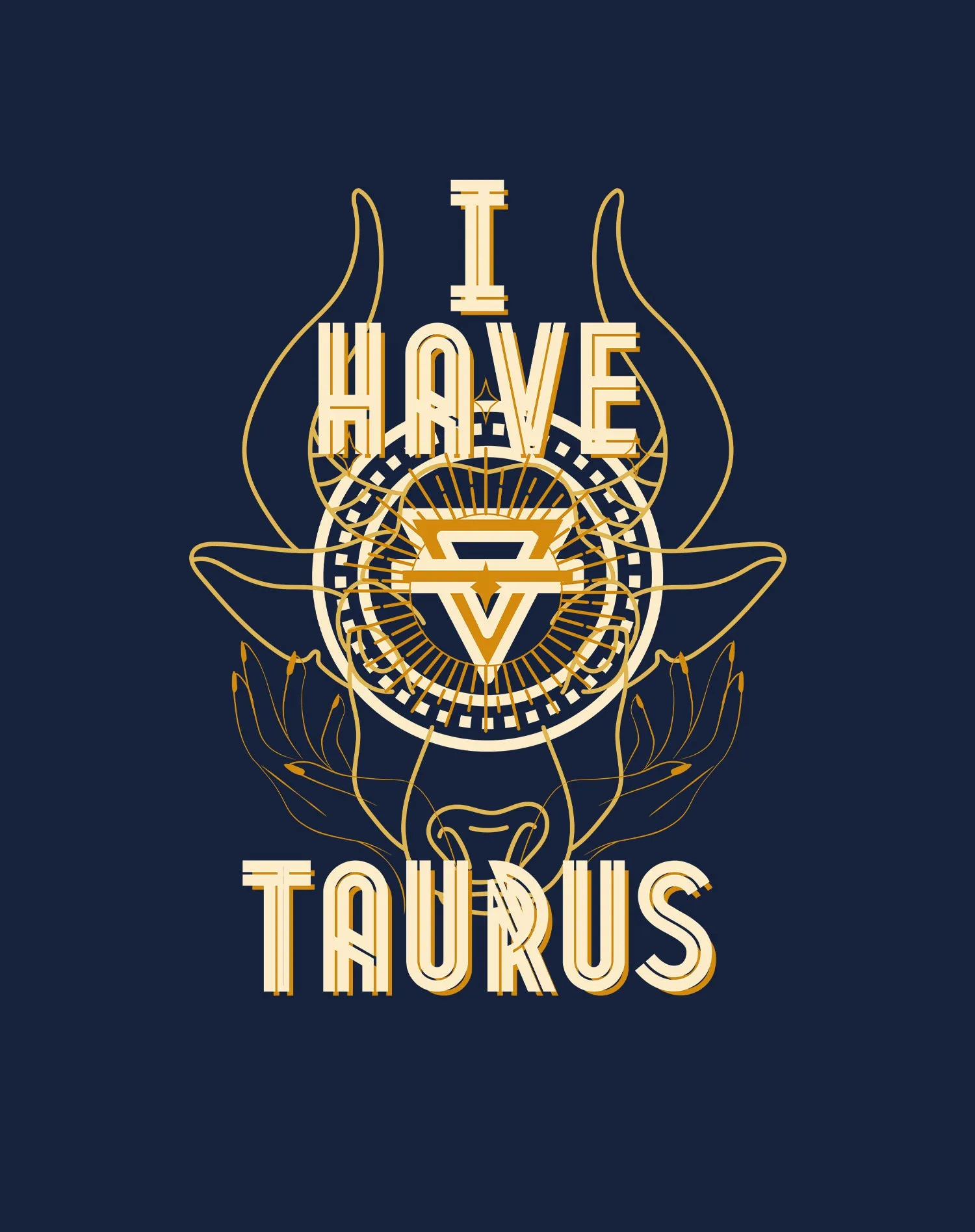 UA Supreme Star Sign Taurus Men's T-shirt (Navy)