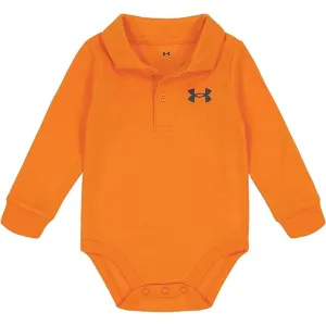 Under Armour Baby Boys' Long Sleeve Polo Bodysuit - Frosted Orange
