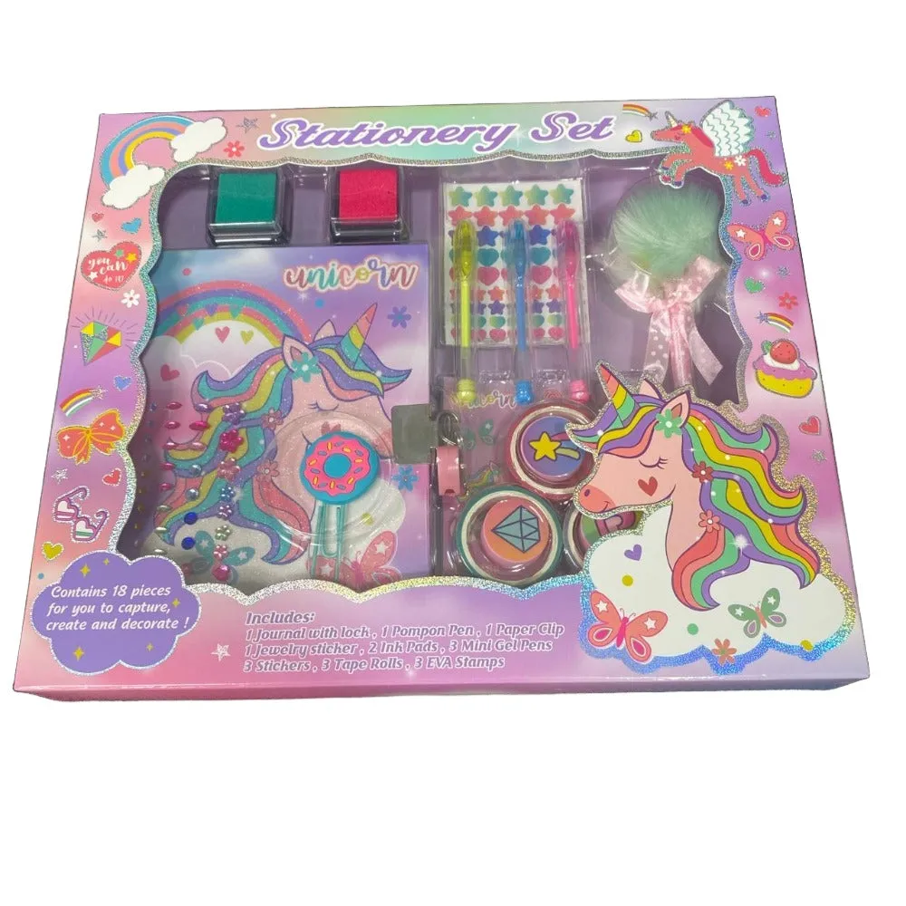 Unicorn stationery set
