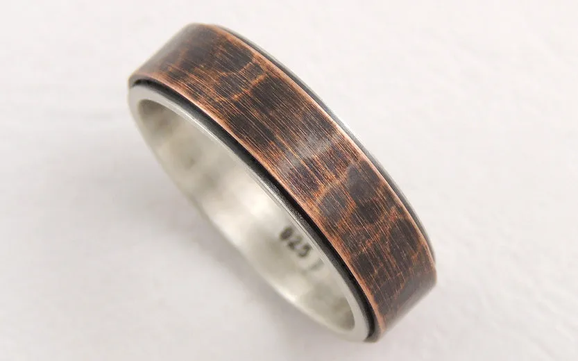 Unique 6mm wedding band ring