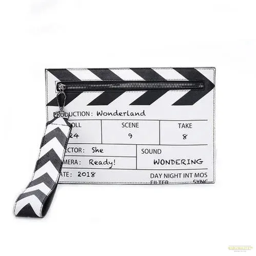 Unique and Unusual Funny Movie Prop Design Shoulder Bag - Trendy Letter Printed Clutch - Cute PU Leather Crossbody Messenger Bag