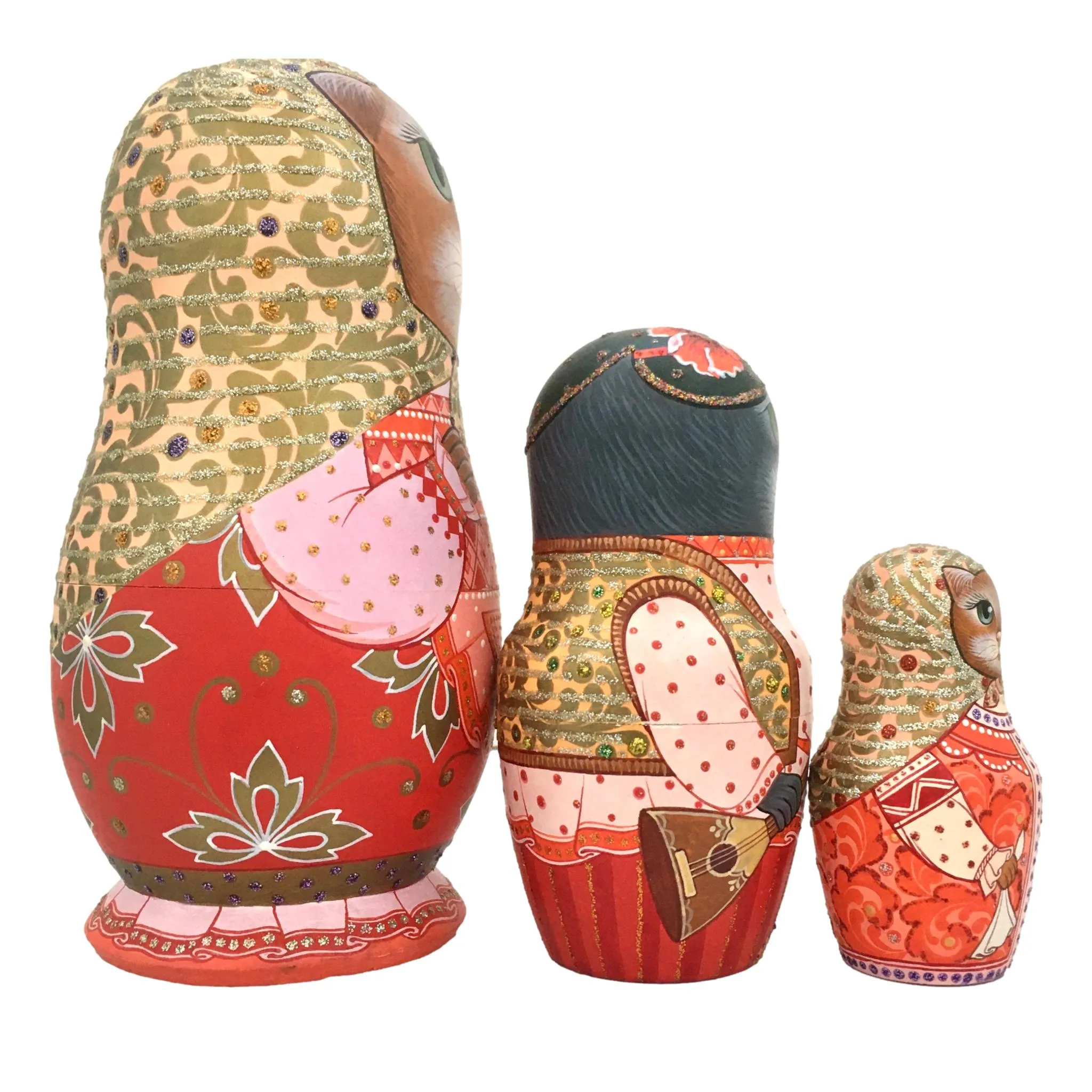 Unique Cat Russian Matryoshka Dolls