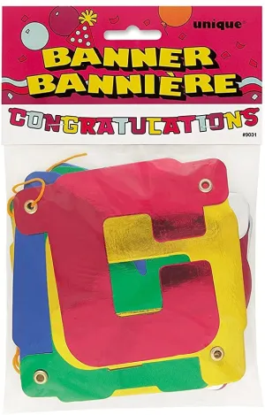 Unique Congratulations Banner 9031