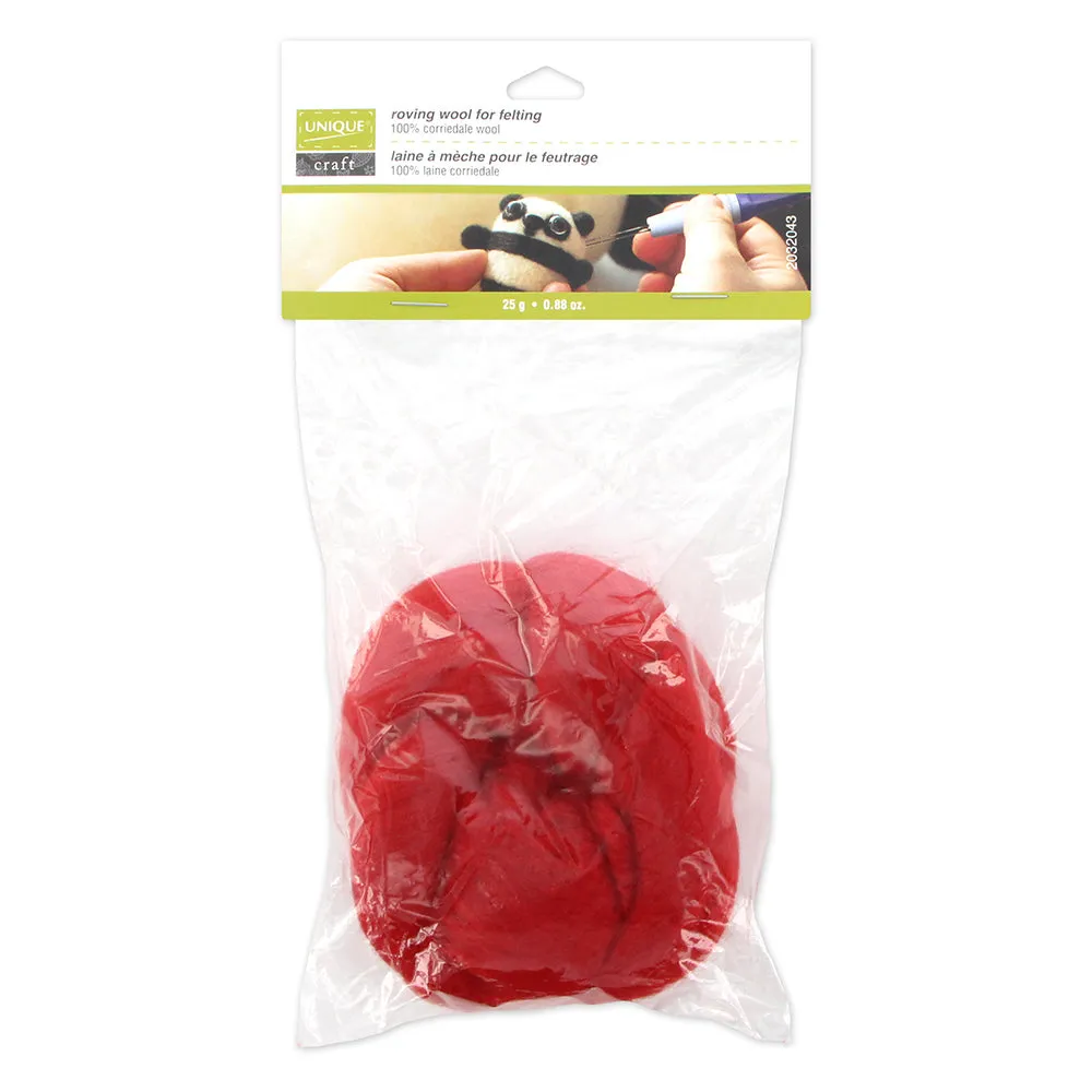 UNIQUE CRAFT Roving Wool - 25g
