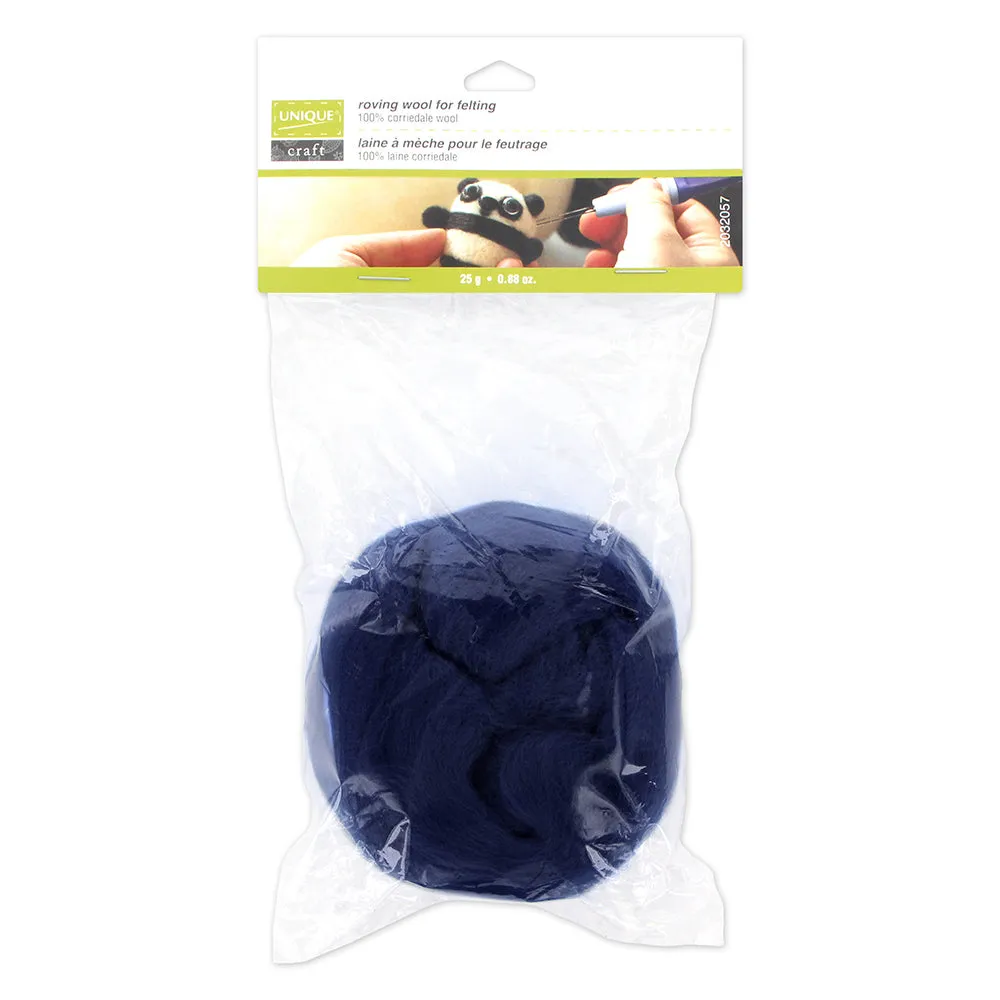 UNIQUE CRAFT Roving Wool - 25g