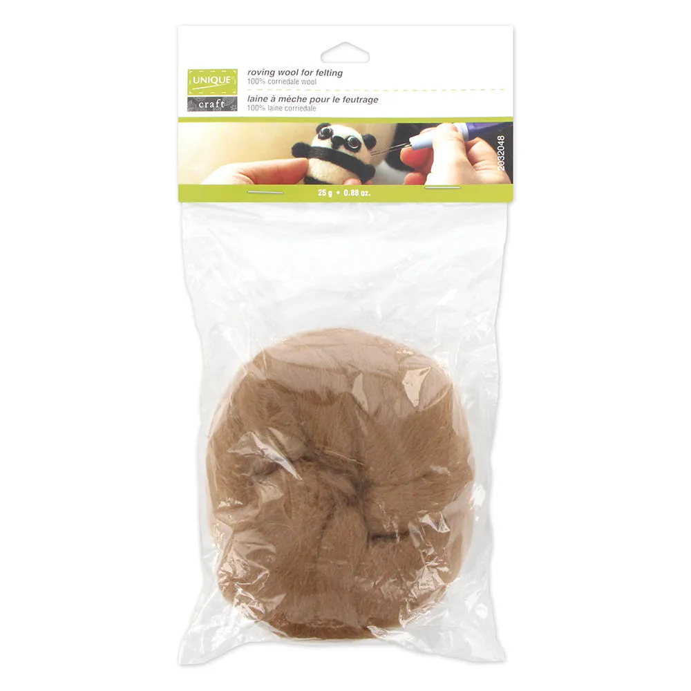 UNIQUE CRAFT Roving Wool - 25g
