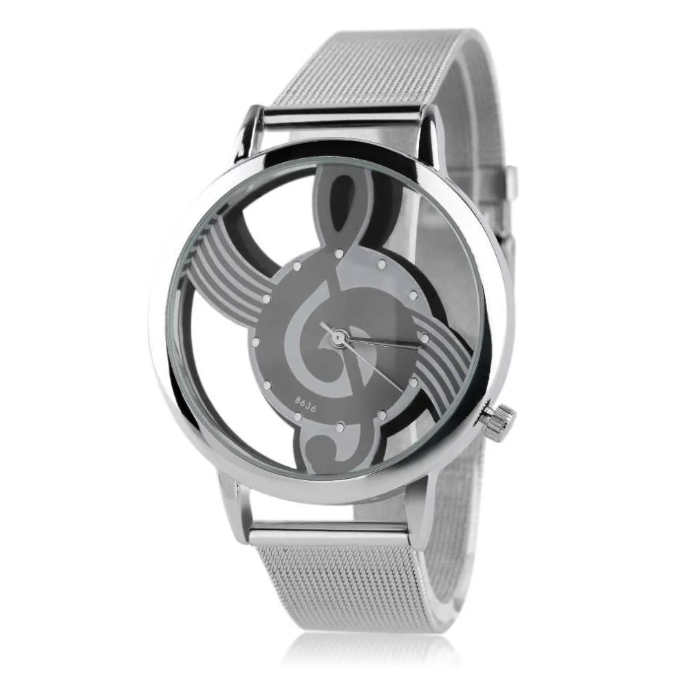 Unique Hollow Musical Note WristWatch