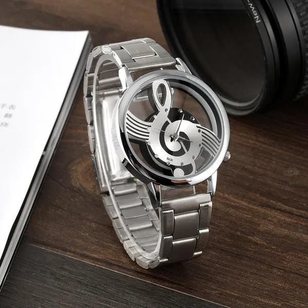 Unique Hollow Musical Note WristWatch