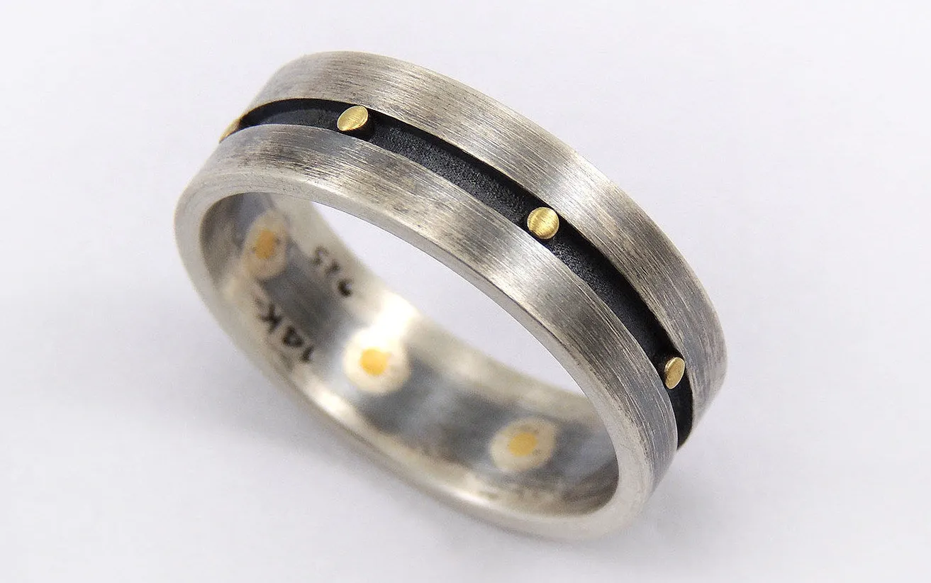 Unique men's engagement ring