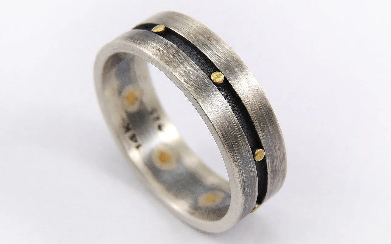 Unique men's engagement ring