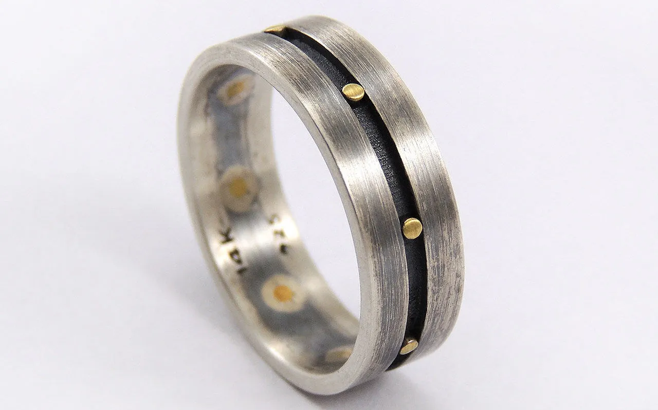 Unique men's engagement ring