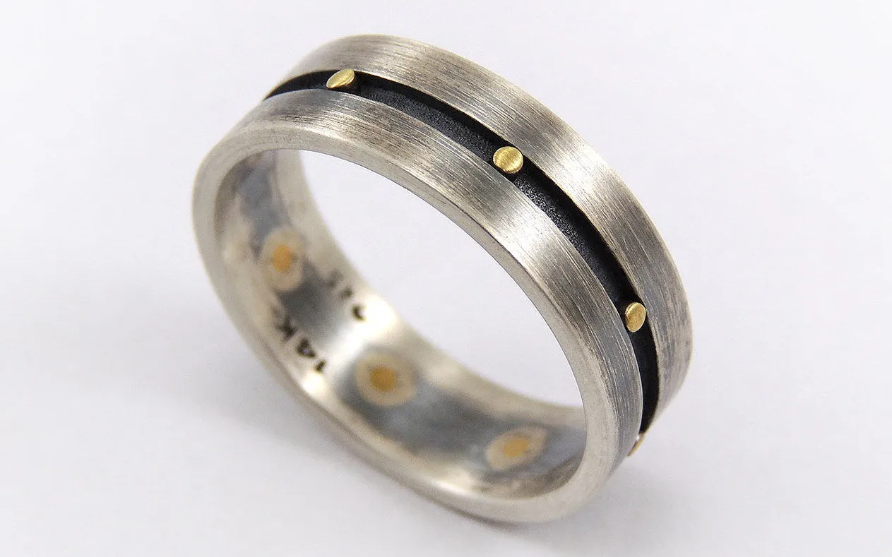 Unique men's engagement ring