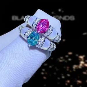 Unique Oval-cut Diamond Ring