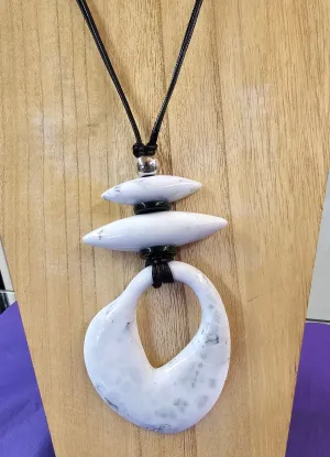 Unique Shaped White Necklace