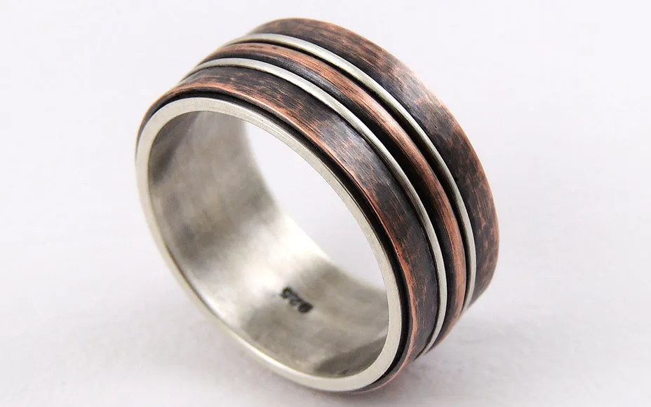 Unique wedding band for men